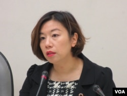 台湾执政党民进党立委林静仪(美国之音张永泰拍摄)
