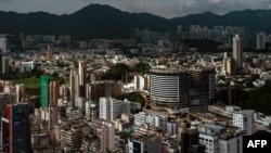 2018年6月27日,香港九龙区的住宅和商业建筑。