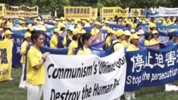 法轮功学员在华盛顿特区举行反迫害20周年集会 法轮功学员在华盛顿特区举行反迫害20周年集会