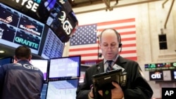 在纽约股票交易所里(2017年2月23日)