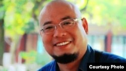 网名“超级低俗屠夫”的中国草根维权人士吴淦(网络图片)