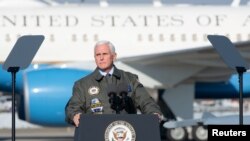 彭斯发表告别演说 促拜登政府上任后保持对中国的警惕(路透社2021年1月 17日)