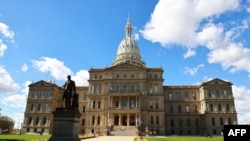 资料照片：密歇根州议会大厦。