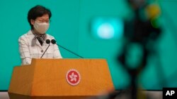 资料照:香港特首林郑月娥