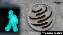 世界贸易组织在日内瓦总部的标志