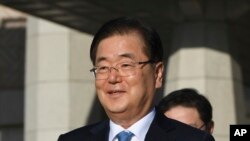 资料照:韩国外交部长官郑义溶