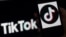 照片插图：一个苹果手机屏幕上显示的社交媒体应用程序TikTok。
