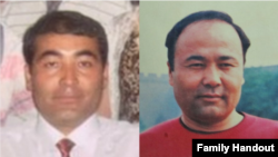 图为自由亚洲记者苏莱曼在中国失踪的两兄弟艾赫买特(左)和艾赫特(右)。(照片由家人提供)