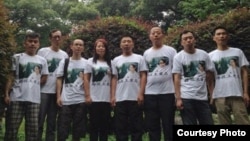 各地要求释放王爱忠(王贺楠微博图片)