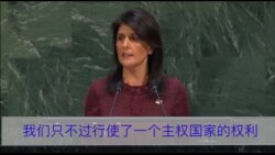 黑利:美国会记住这一天 黑利:美国会记住这一天