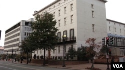 位于华盛顿的美国贸易代表办公室(美国之音王南拍摄)