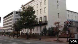 位于华盛顿的美国贸易代表办公室(美国之音王南拍摄)