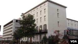 位于华盛顿的美国贸易代表办公室(美国之音王南拍摄)