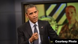 奥巴马总统2015年9月11日在马里兰州米德堡发表讲话(美国国防部/五角大楼)