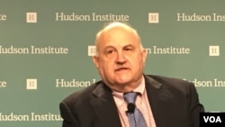 美国民主中心资深研究员斯蒂芬·布莱恩 (美国之音钟辰芳拍摄)