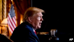 资料照:美国总统特朗普(2019年12月24日)