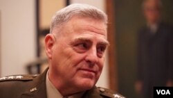 美军参谋长联席会议主席米利上将(General Mark Milley)(美国之音黎堡2020年2月26日摄)