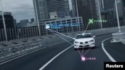 丰田汽车正在进行测试。