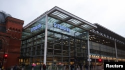 英国圣潘克拉斯车站(St Pancras railway station)。(路透社照片)
