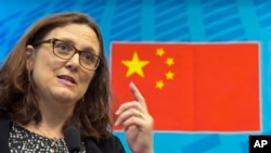 欧盟贸易专员塞西莉亚·马尔姆斯特伦(Cecilia Malmstrom)在北京对外经济贸易大学讲话(2016年7月11日)