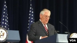 美国务卿蒂勒森（美国之音莉雅拍摄）