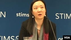 史汀生中心东亚项目高级研究员孙韻(美国之音钟辰芳拍摄)