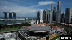 东南亚国家新加坡的海滨(2018年2月4日)