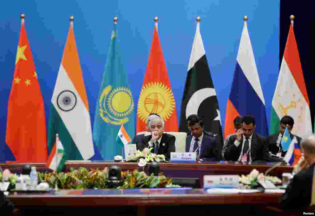 印度代表团出席2018年5月22日在北京举行的上海合作组织(SCO)安全会议的秘书会议。