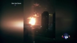 天津爆炸现场居民抗议 天津爆炸现场居民抗议