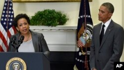Tổng thống Obama nói ông không thể nghĩ đến một “công chức nào thích hợp” với chức vụ Bộ trưởng Tư pháp hơn là bà Lynch.