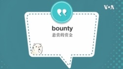 学个词--bounty 学个词--bounty