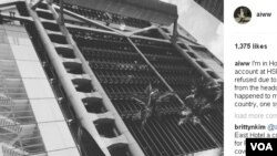 艾未未社媒截图
艾未未在社交媒体上发图文讲述开户被拒