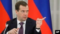 Thủ tướng Nga Dmitri Medvedev.