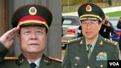 郭伯雄(左) 和徐才厚