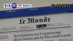Báo Le Monde nói Mỹ do thám công dân Pháp (VOA60) Báo Le Monde nói Mỹ do thám công dân Pháp (VOA60)