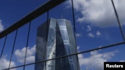 Trự sở Ngân hàng Trung ương châu Âu (ECB) ở Frankfurt, Đức, ngày 28 tháng 6, 2015.