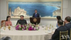 韩朝领导人晚宴 韩朝领导人晚宴