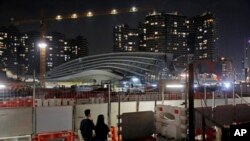 Nhà ga trên tuyến đường sắt cao tốc ở Hồng Kông