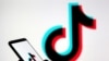 资料图片:在这张拍摄于2019年11月7日的插图中,一个人拿着带有Tik Tok标志的智能手机。(路透社)