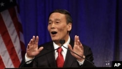 王岐山2009年在美中战略与经济对话上讲话。(资料照片)