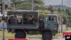 法属新喀里多尼亚连日冲突之后,法国2024年5月16日在这处太平洋领地实施紧急状态。(美联社)