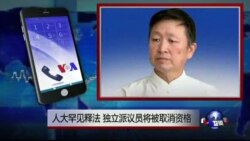 时事大家谈:人大罕见释法,独立派议员将被取消资格 时事大家谈:人大罕见释法,独立派议员将被取消资格