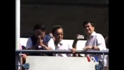 反政府示威者占领曼谷市区造成交通瘫痪 反政府示威者占领曼谷市区造成交通瘫痪