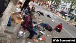 乌鲁木齐市沙依巴克区公园北街文化宫早市发生爆炸(网络图片)