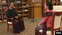 အမျိုးသားလွှတ်တော်ဥက္ကဋ္ဌ ဦးခင်အောင်မြင့် ကို ဒေါ်ခင်စိုးဝင်း က သီးသန့်တွေ့ဆုံမေးမြန်း။