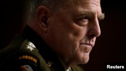 美国参联会主席米利上将在参议院作证(2021年9月28日)