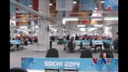 索契主新闻中心成为繁忙的媒体枢纽 索契主新闻中心成为繁忙的媒体枢纽