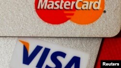 美国信用卡万事达(MasterCard)和维萨卡