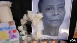 香港民众集会,要求为李旺阳讨回公道。