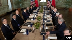 美国总统乔·拜登（Joe Biden）与中国国家主席习近平2023 年11月15日在旧金山峰举行峰会。（法新社）